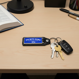 Phi Beta Sigma Rectangle Key Chain