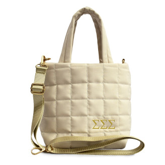 Sigma Sigma Sigma Quilted Tote Bag