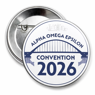 Alpha Omega Epsilon Convention 2026 Button