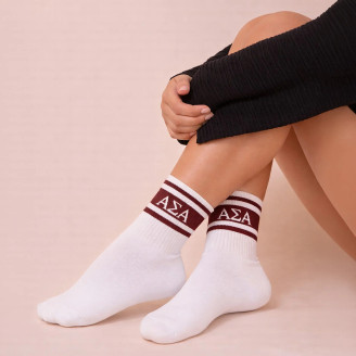 Alpha Sigma Alpha Crew Socks