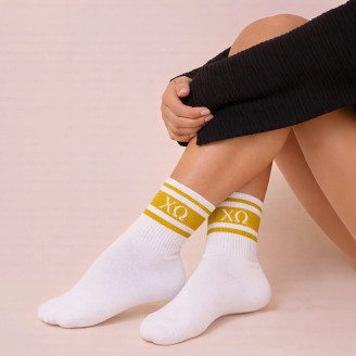 Chi Omega Crew Socks