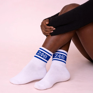 Zeta Phi Beta Crew Socks
