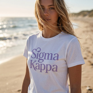 Sigma Kappa New Text T-Shirts