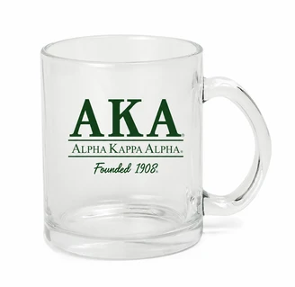 Alpha Kappa Alpha Founders Clear Coffee Mugs