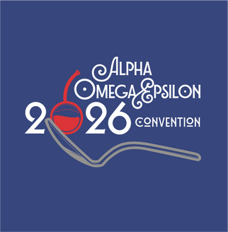 Alpha Omega Epsilon Convention Spoon 2026 Decal