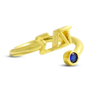Sigma Delta Tau Gemstone Rings