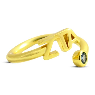 Zeta Tau Alpha Gemstone Rings