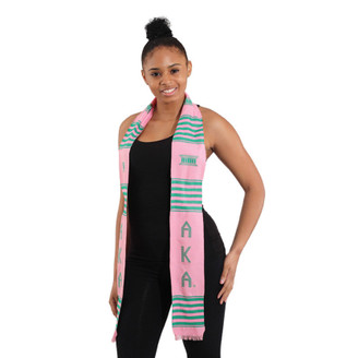 Alpha Kappa Alpha Kente Stole - Graduation Sash