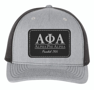 Alpha Phi Alpha Leather Patch Trucker Hats