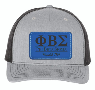 Phi Beta Sigma Leather Patch Trucker Hats