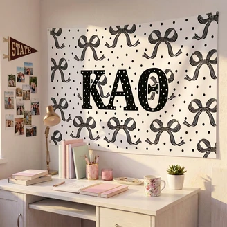 Kappa Alpha Theta Bows Sorority Flags