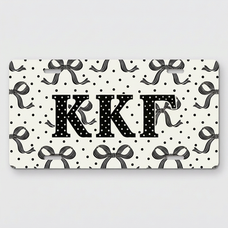 Kappa Kappa Gamma Ribons License Plate