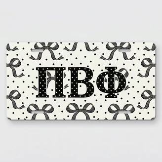 Pi Beta Phi Ribons License Plate