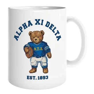 Alpha Xi Delta Teddy Bear Coffee Mug