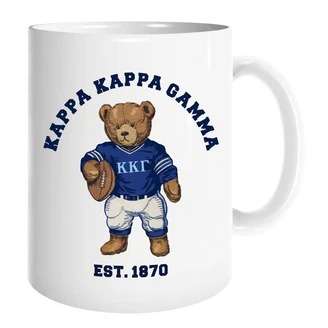 Kappa Kappa Gamma Teddy Bear Coffee Mug