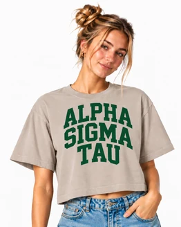 Alpha Sigma Tau American Apparel Boxy Tee