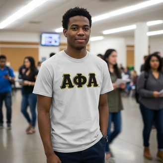 Alpha Phi Alpha - Essential Lettered T-Shirt
