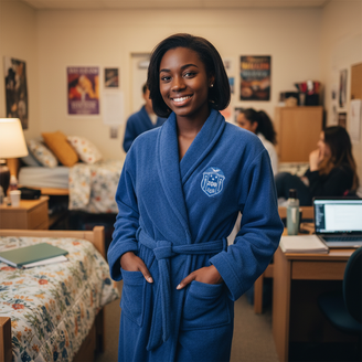 DISCOUNT-Zeta Phi Beta Crest  Bathrobe
