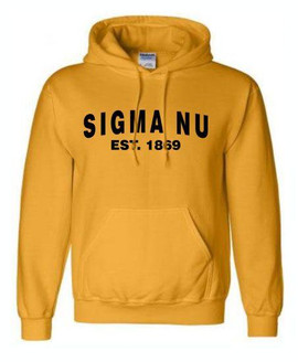  Fraternity & Sorority "Established Year" Hoodie 