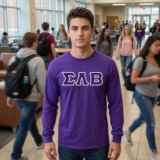 DISCOUNT Sigma Lambda Beta Lettered Long Sleeve Tee
