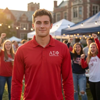 World Famous Long Sleeve Dry Fit Polo