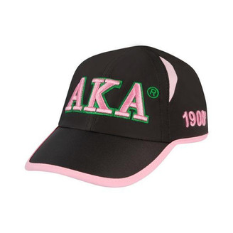 SAVAGE Alpha Kappa Alpha Featherlite Cap - Black & Pink 