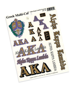 Alpha Kappa Lambda Multi Decal Sheet 