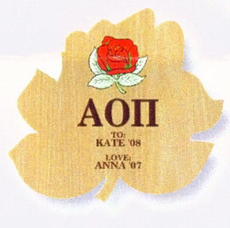 Craftique Alpha Omicron Pi Plaque 