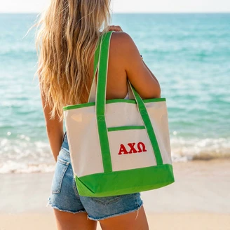 Alpha Chi Omega Sailing Tote Bag