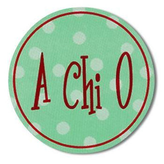  Alpha Chi Omega Bumper Stickers 4" Round 