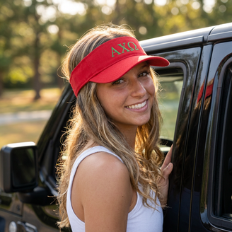 Alpha Chi Omega Greek Letter Visor