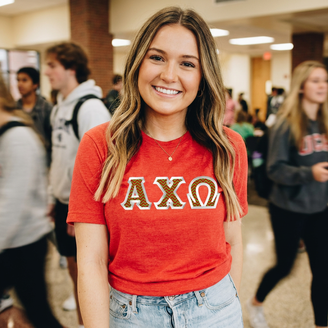 Alpha Chi Omega Lettered Shirts