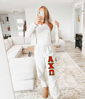  Alpha Chi Omega Lettered Sweatpants 
