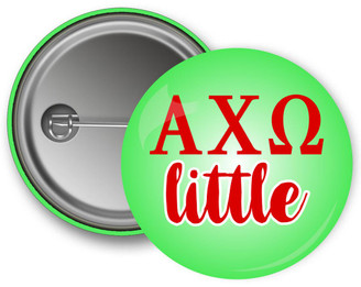Uptown Greek Alpha Chi Omega Little Button 