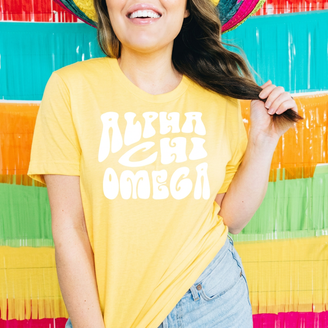 Alpha Chi Omega Sorority Shag T-Shirt