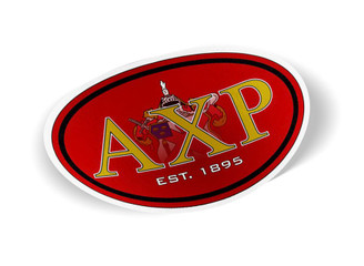 Alpha Chi Rho Color Oval Decal