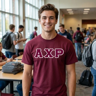 Alpha Chi Rho Lettered T-Shirt