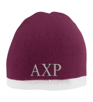 Alpha Chi Rho Two Tone Knit Beanie