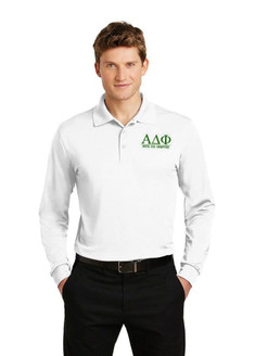 Alpha Delta Phi- $35 World Famous Long Sleeve Dry Fit Polo