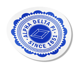 Alpha Delta Pi 5" Sorority Seal Bumper Sticker