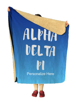 Alpha Delta Pi Gradient Sherpa Lap Blanket