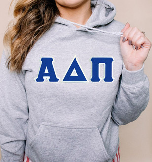  DISCOUNT Alpha Delta Pi Lettered Hooded 