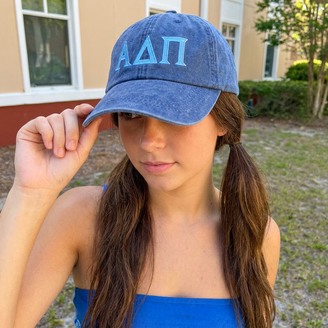 Alpha Delta Pi Lettered Premium Pastel Hat