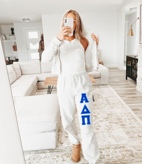  Alpha Delta Pi Lettered Sweatpants 