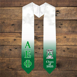  Alpha Epsilon Phi Extra Fancy Greek Class Of  Graduation Stole 