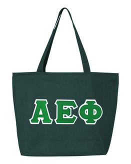  DISCOUNT- Alpha Epsilon Phi Lettered Tote Bag - Best Value 