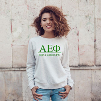 Alpha Epsilon Phi Message Crewneck Sweatshirts