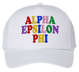 Alpha Epsilon Phi Rainbow Trucker Hat