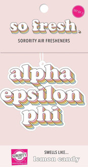 Sorority Shop Alpha Epsilon Phi Retro Air Freshener (2 pack) 
