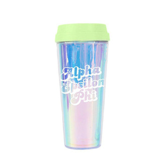 Sorority Shop Alpha Epsilon Phi Retro Style Sorority Tumbler 